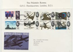 1965-09-13 Battle of Britain Stamps PHOS Bureau EC1 FDC (85361)