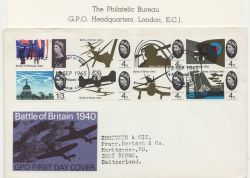 1965-09-13 Battle of Britain Stamps Bureau EC1 FDC (85362)