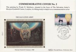 1986-01-14 Industry Year Salvation Army Silk FDC (85422)