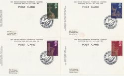 1978-05-31 Coronation Philatelic Congress x4 Cards FDC (85478)