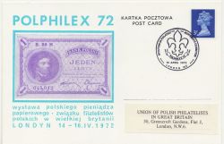 1972-04-16 Polphilex 72 Scouting Pmk Card (85490)