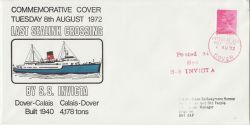 1972-08-08 Sealink SS Invicta Last Crossing ENV (85588)
