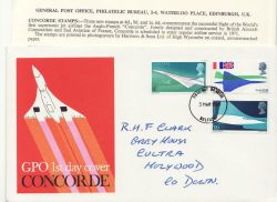 1969-03-03 Concorde Stamps Belfast FDC (85646)