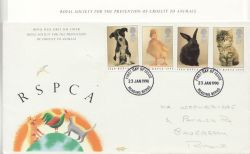 1990-01-23 RSPCA Stamps Reading FDC (85657)