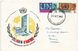 1965-10-25 United Nations Stamps Harrow FDC (85705)