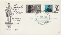 1965-09-01 Lister PHOS Stamps London WC FDC (85707)
