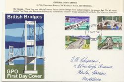 1968-04-29 British Bridges Stamps Harrow FDC (85732)