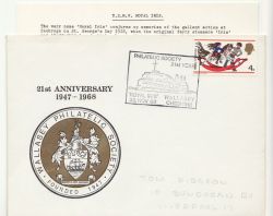 1968-11-30 Wallasey Philatelic Soc Royal Iris ENV (85733)