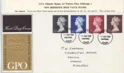 1969-03-05 High Value Definitive Stamps Hastings FDC (85744)