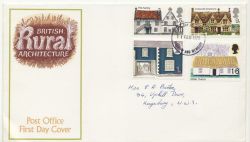 1970-02-11 Rural Architecture Stamps Harrow FDC (85758)