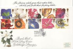 1997-01-06 Greetings Flower Stamps Wisley FDC (85793)