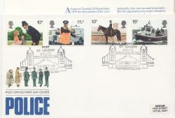 1979-09-26 Police Stamps London E16 FDC (85827)