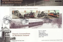 2013-06-18 Locomotives N Ireland M/S Belfast FDC (85872)