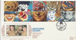 1991-03-26 Greetings Stamps Ulverston PPS 31a FDC (85925)