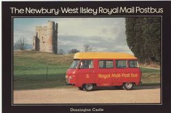 SEPR 15 Postbus Donnington Castle Postcard FDOS (85971)