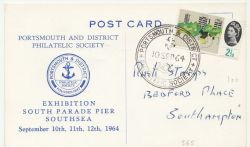 1964-09-10 Portsmouth & District Philatelic Society CARD (86050)