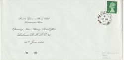 1971-06-21 Munster Garrison Stamp FPO cds ENV (86056)