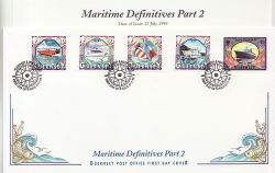 1999-07-27 Guernsey Maritime Definitive Stamps HV FDC (86098)