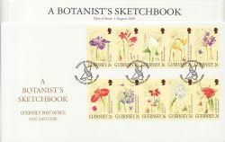 2000-08-04 Guernsey Flowers Botany FDC (86109)
