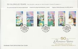 2002-04-30 Guernsey 50 Glorious Years QEII FDC (86116)