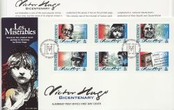 2002-02-06 Guernsey Les Miserables Stamps FDC (86120)