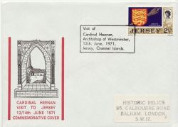 1971-06-12 Jersey Visit of Cardinal Heenan ENV (86185)