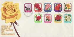 1975-11-26 New Zealand Roses Bureau FDC (86292)