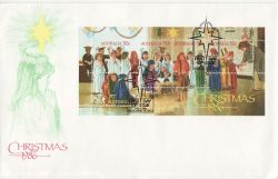 1986-11-03 Australia Christmas Stamps M/S FDC (86345)