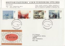 1975-02-19 British Painters Stamps London WC FDC (86387)