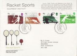 1977-01-12 Racket Sports Bureau FDC (86416)