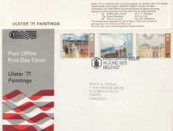 1971-06-16 Ulster Paintings Belfast FDC (86421)