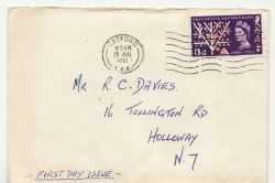 1961-08-28 Post Office Savings Catford FDC (86493)