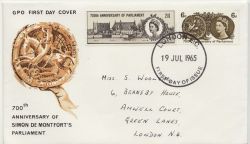 1965-07-19 Parliament Stamps London EC FDC (86531)