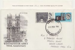 1966-02-28 Westminster Abbey Stamps London FDC (86573)