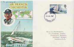 1967-07-24 Chichester Stamp London WC FDC (86598)