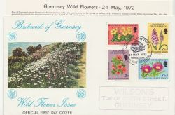 1972-05-24 Guernsey Wild Flowers FDC (86643)