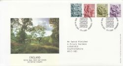 2001-04-23 England Pictorial Definitive BUREAU FDC (86655)