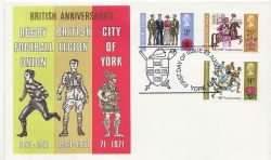 1971-08-25 Anniversaries Stamps YORK FDC (86756)