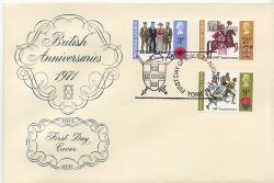 1971-08-25 Anniversaries Stamps YORK FDC (86761)