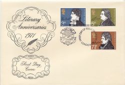1971-07-28 Literary Anniversaries London EC FDC (86768)