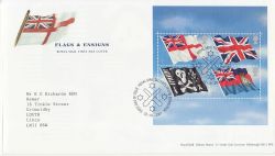 2001-10-22 Flags & Ensigns Stamps T/House FDC (86774)