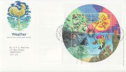 2001-03-13 Weather Stamps M/S Bureau FDC (86782)