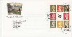1995-04-25 National Trust Bklt Pane Bureau FDC (86846)