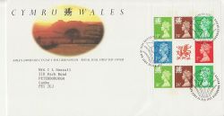 1992-02-25 Wales PSB Label Pane Bureau FDC (86874)