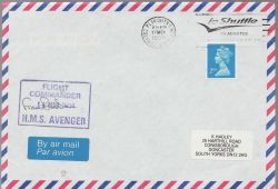 Ship Mail Envelope HMS Avenger Plymouth (86932)