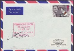 Ship Mail Envelope 705 Sqn RN Helicopter School (86943)