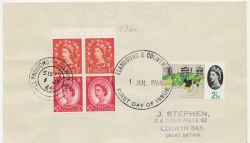 1964-07-01 2½d Type II + Geographical Stamp FDC (87012)