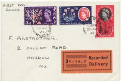 1961-08-28 Post Office Savings Bank Harrow cds FDC (87063)