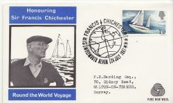 1967-07-24 Chichester Gipsy Moth IV Plymouth FDC (87114)