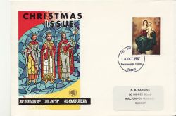 1967-10-18 Christmas Stamp Kingston FDC (87128)